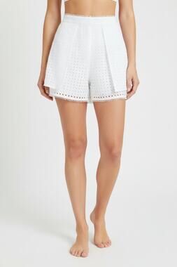 Sass & Bide Two Super Powers White Eyelet Tailored Shorts 6